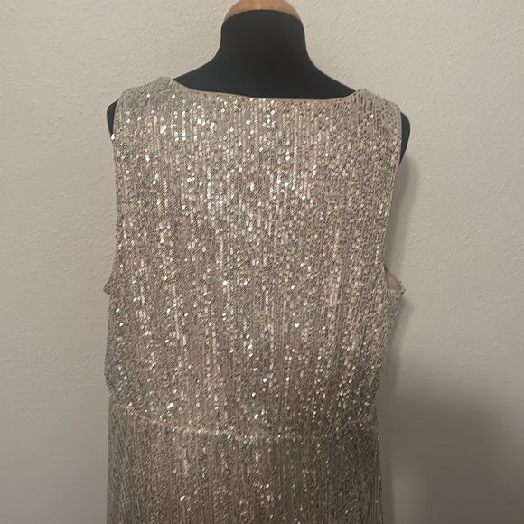 Ava & Viv Sequined Pullover Lined Ombre Dress size 2X - Picture 8 of 10